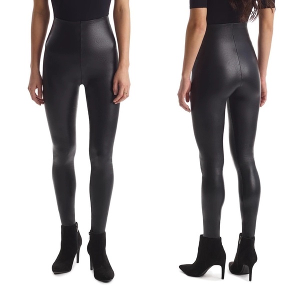 Commando Faux Leather Leggings in Black - Picture 2 of 9